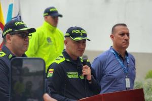 Rueda de prensa capturados intento de asalto en Santa Marta