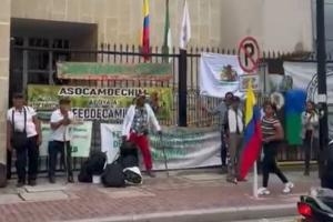  Los campesinos exigen la entrega de más de 2.000 hectáreas prometidas a familias rurales del Cesar