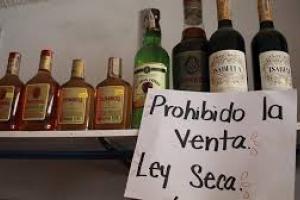 Ley seca por elecciones juveniles.