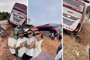 La Banda del 5 sufrió accidente en carretera