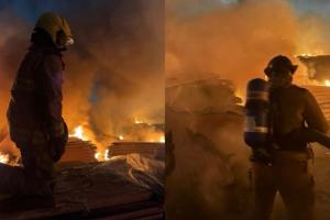 Bomberos controlan incendio que asustó a Cartagena en Mamonal