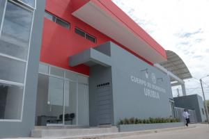 Instalaciones del cuerpo de bomberos de Riohacha.