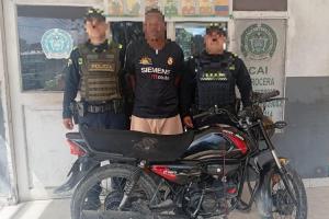Capturado alias ‘El Jonat’ en Olaya Herrera por el hurto de una motocicleta