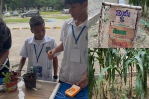 Estudiantes de un colegio en Santa Marta impulsan investigación que transforma huertos escolares en fuentes de energía limpia