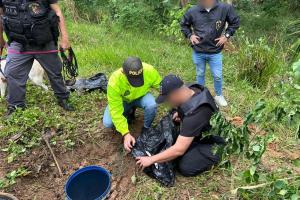 Unidades de la Policía, el Ejército y el CTI realizaron el operativo