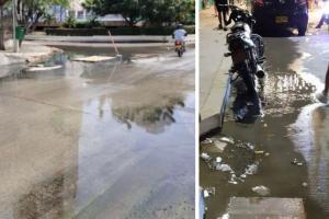 Aguas residuales desbordan El Rodadero en plena temporada turística y encienden alertas sanitarias