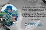 Mensaje de solidaridad de la Armada de Colombia.