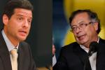 A la izquierda, el senador Mauricio Gómez Amín; a la derecha, el presidente Gustavo Petro