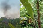 La avioneta cayó dentro de una finca en zona bananera. 