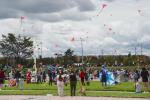 cometas, parque, festival, 