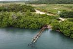 Alcaldía y Dimar desmontan muelle ilegal en la Ciénaga de los Vásquez, en Barú