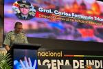 Mayor General Carlos Fernando Triana, director de la Policía Nacional en medio de la Segunda Cumbre Internacional contra la Trata de Personas en Cartagena 