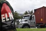 ELN, paro armado, transporte de carga, vías