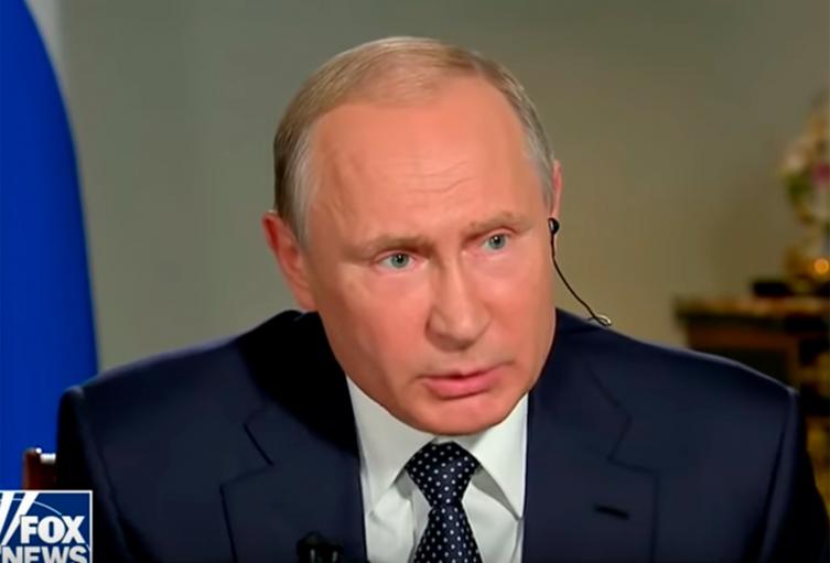 Vladimir Putin, presidente ruso, en la entrevista con Fox News