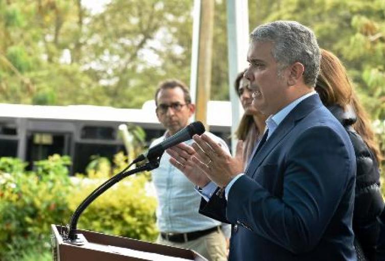 El presidente Iván Duque anunció beneficios económicos a comerciantes afectados por bloqueos