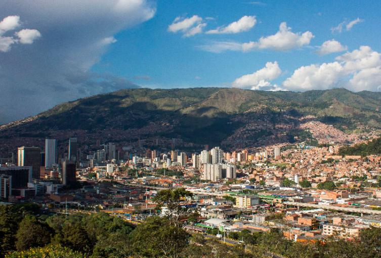 Panorámica de la ciudad de Medellín