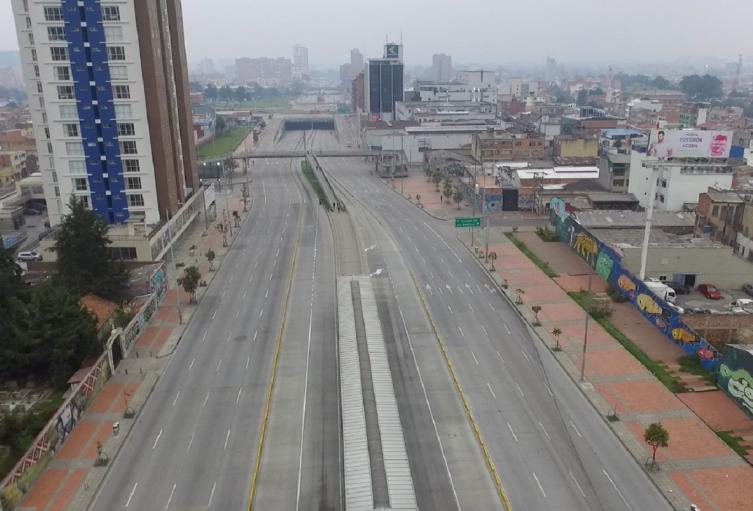  Bogotá amanece desolada