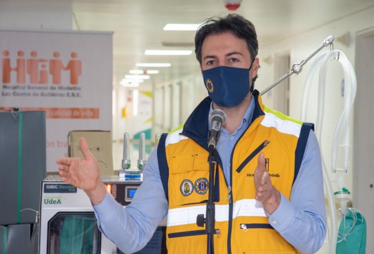 El alcalde de Medellín, Daniel Quintero