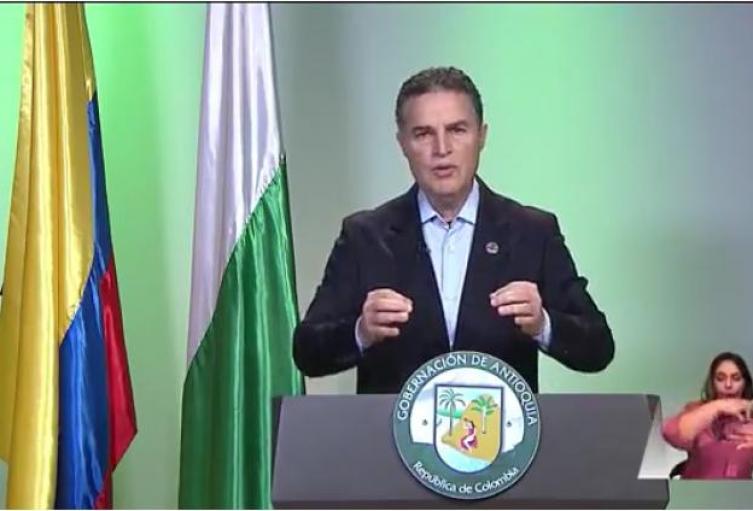 Gobernador de Antioquia, Aníbal Gaviria Correa.