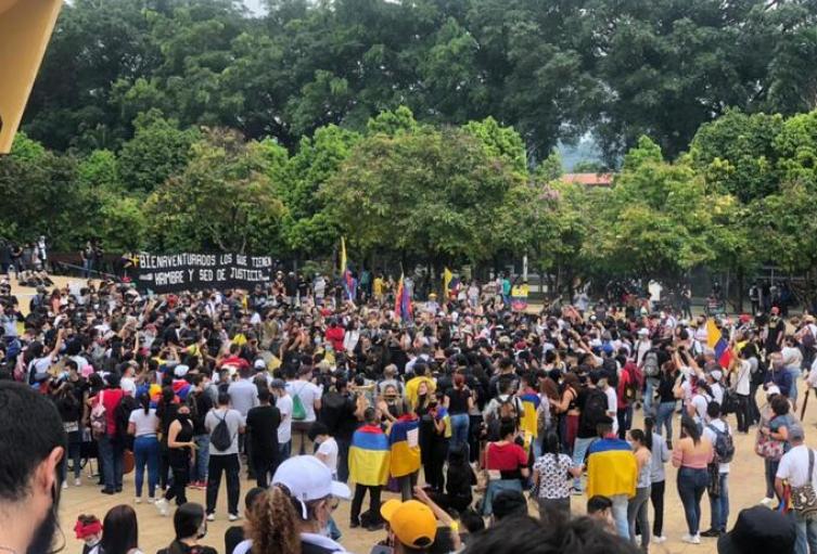 Referencia de marchas en Medellín.