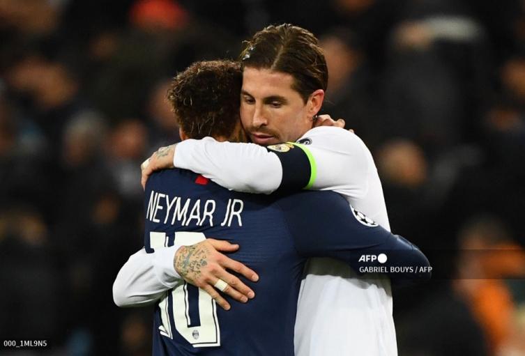 Sergio Ramos y Neymar; PSG