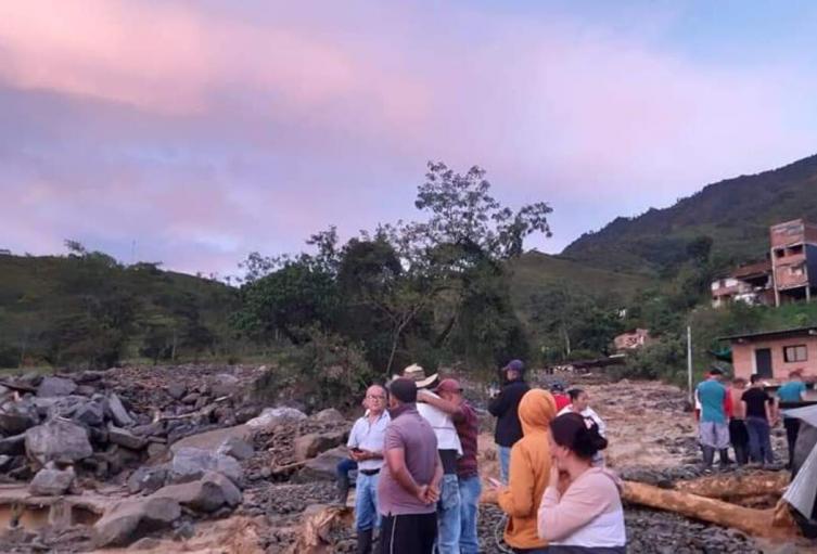 Afectaciones por las precipitaciones en Briceño, Antioquia.