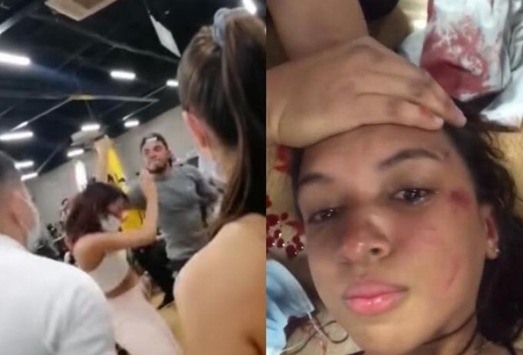 Mujer fue agredida en un gimnasio: hombre la golpeó por no soltar la máquina