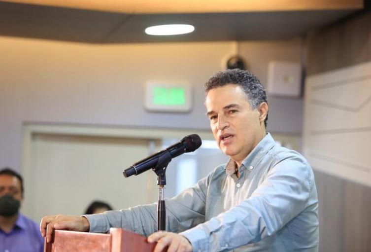Gobernador de Antioquia, Aníbal Gaviria.
