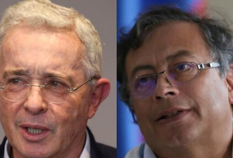 Álvaro Uribe y Gustavo Petro