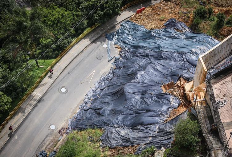 Derrumbe en Atavanza, en Medellín