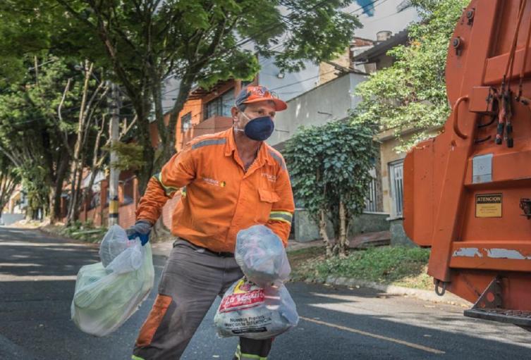 Recolección de basuras en Medellín