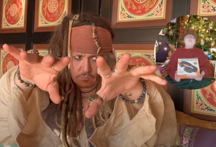 Johnny Depp se vistió de Jack Sparrow