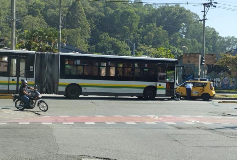 Accidente de tránsito en Medellín