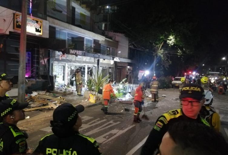 Explosión por acumulación de gases en la 70 de Medellín 