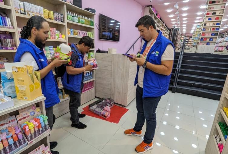 Decomiso de productos cosméticos en Bello
