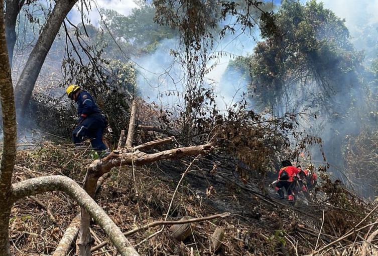 Incendio en el oriente de Medellín