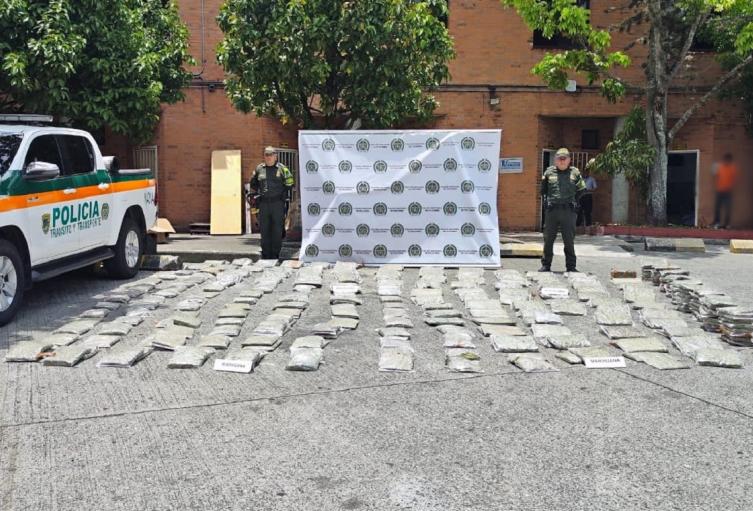 Cargamento de marihuana en Medellín