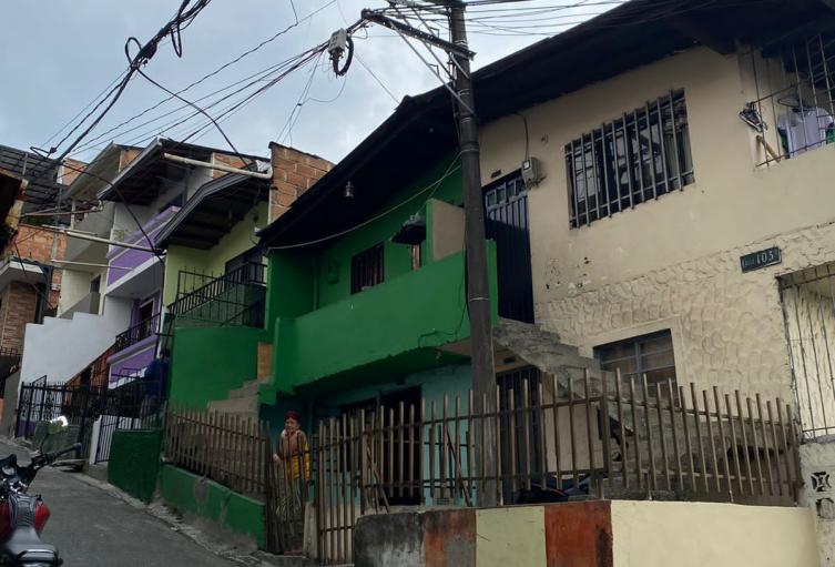 Casa incendiada en Medellín 