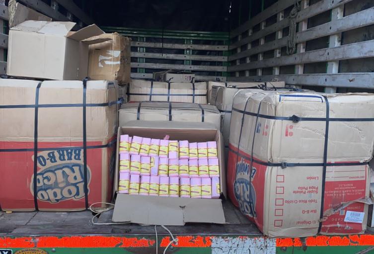 Incautación de mercancía.