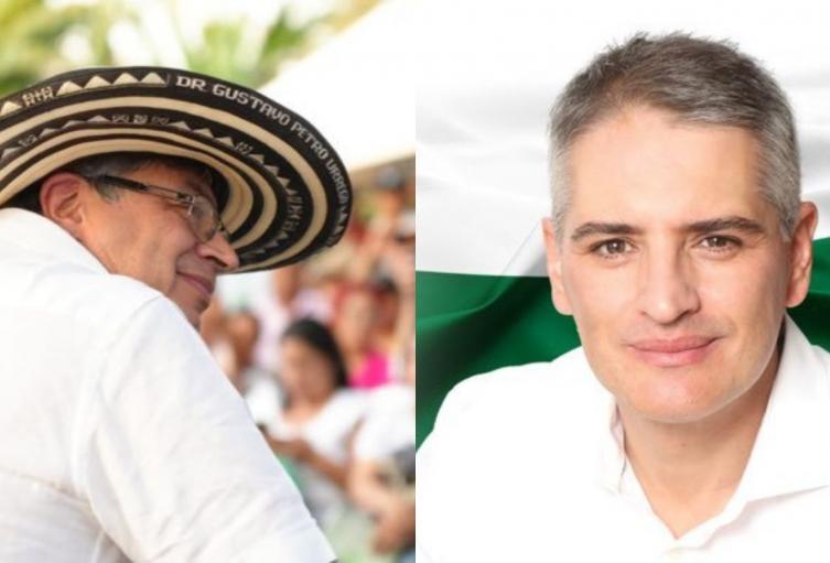 Presidente Gustavo Petro/Gobernador de Antioquia Andrés Julián Rendón