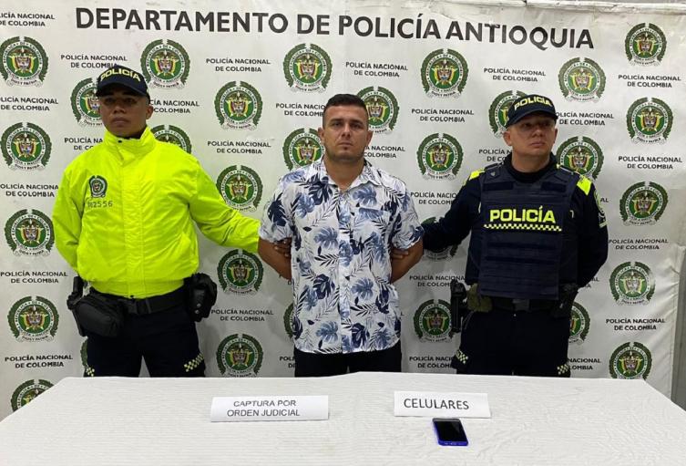 Captura de alias ‘Mono Zarco’ en Antioquia