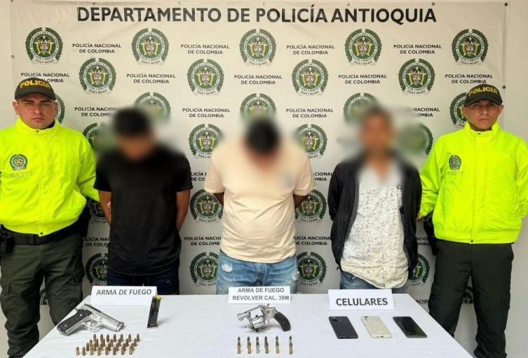 Capturados en Antioquia 