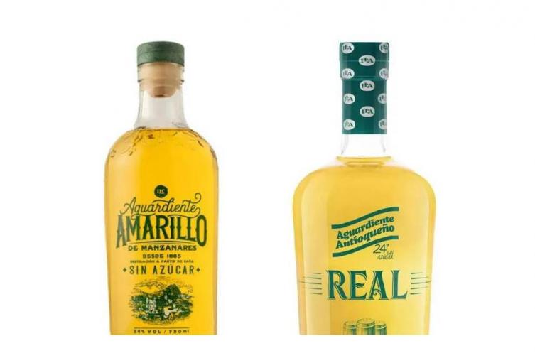 Aguardiente Amarillo/ Licorera de Caldas.