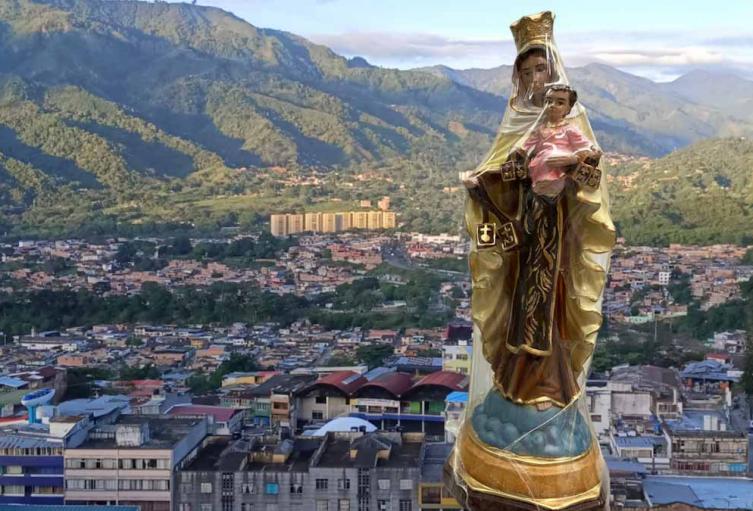 virgen del Carmen representación