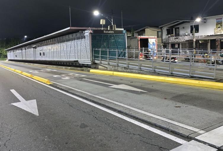 Mejoramiento en las vías del Metroplús