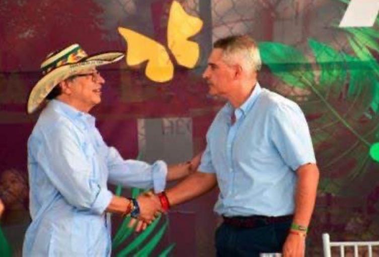 Presidente Gustavo Petro y gobernador de Antioquia Andrés Julián Rendón