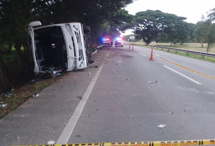 El bus transportaba menores de edad desde Medellín a Buga