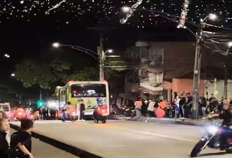 Accidente de tránsito en zona nororiental de Medellín