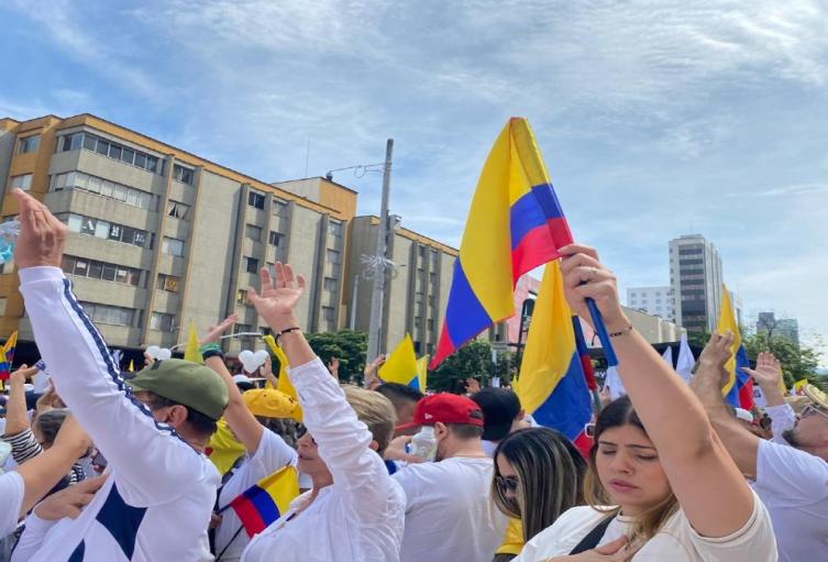 Así se vivió la marcha del silencio.