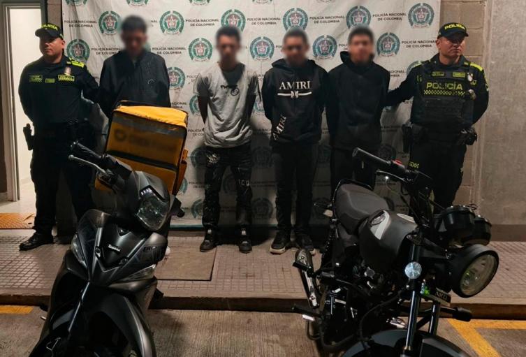 Fleteros capturados en Medellín